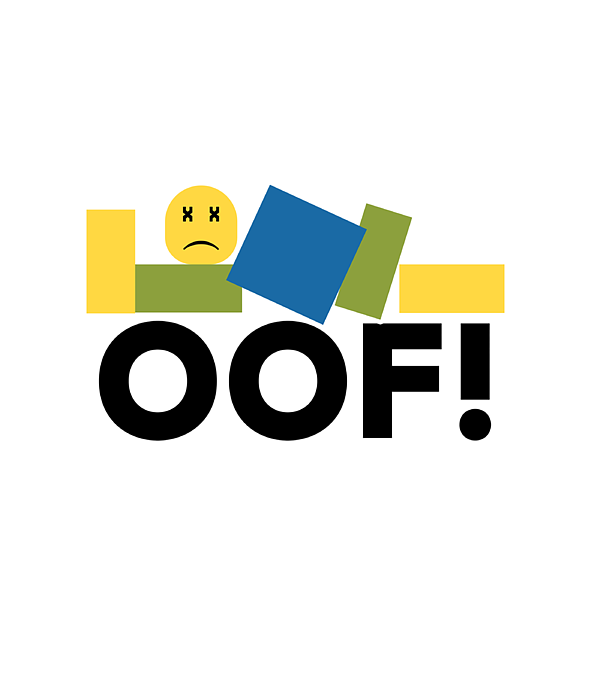 Oof in Text Bubble Noob Meme Greeting Card by Kierek LilyG