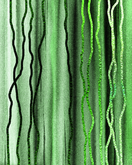 Vertical Soft Fleece Green