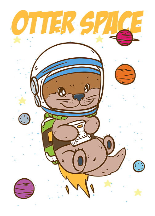 Otter Space Space Marder gift Sticker