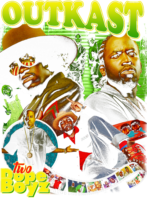 Outkast Photo Collage T-Shirt