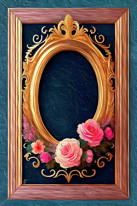 Anas Afash - Oval Floral Frame