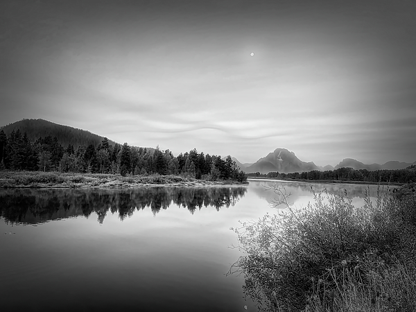 Judy Vincent - Oxbow Bend and Mount Moran Black and White