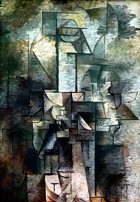 Picasso Cubism Portrait Tote Bag by Enki Art - Pixels