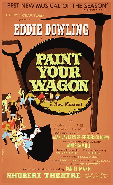 Artcraft Lithograph - Paint Your Wagon 1951