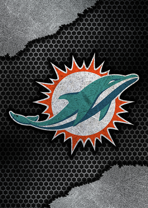 Football Vintage Miami Dolphins Drawing by Leith Huber - Pixels