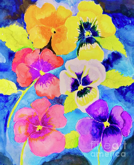 Cathy Rutherford - Pansies