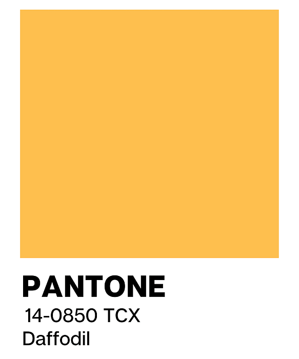 Pantone Daffodil 80s 70s trending Greeting Card by Tony Jeremy