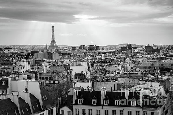 Delphimages Photo Creations - Paris and the Eiffel tower, view from Beaubourg
