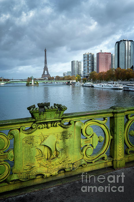 Delphimages Paris Photography - Paris Fluctuat Nec Mergitur, Eiffel Tower and moody sky