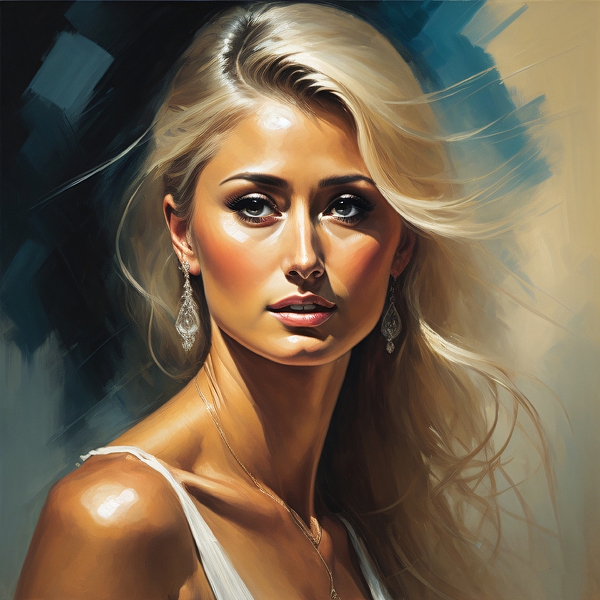 Paris Hilton Portrait Coffee Mug by Bob Smerecki - Pixels