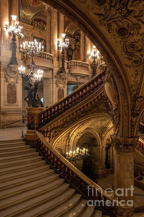 From the Grotto to the Grand Staircase Palais Garnier Opera House Paris  Weekender Tote Bag by Mike Reid - Fine Art America