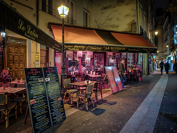Parisian cafe and street Jigsaw Puzzle by James Nix - Pixels