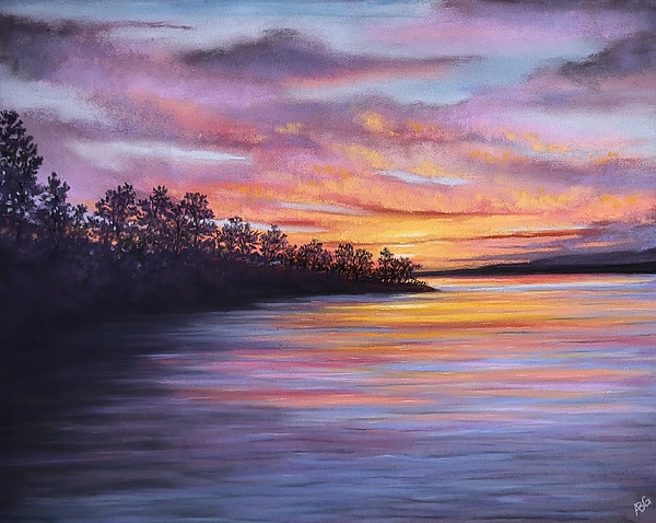 Allison Griffin - Parksville Lake- Pastel Painting