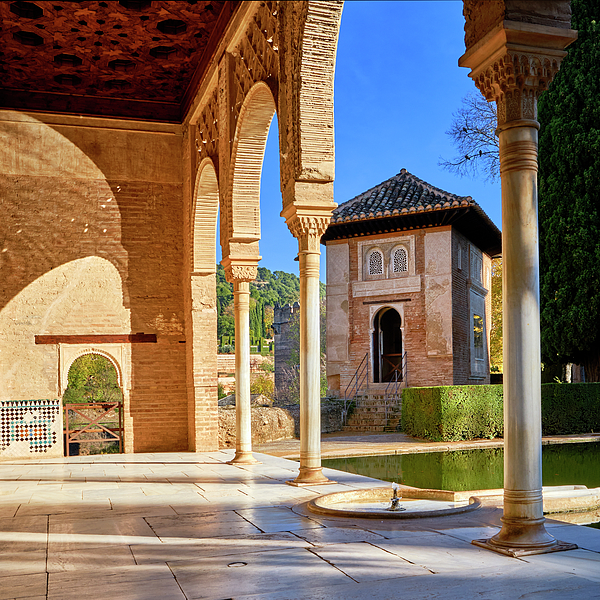 Guido Montanes Castillo - Partal Palace at sunset. The Alhambra Palace. Granada. Spain