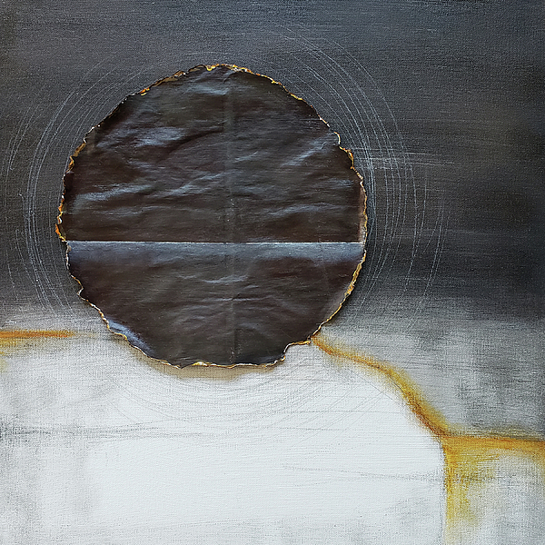 Lynnie Lang - PATH OF TOTALITY Eclipse Mixed Media Abstract