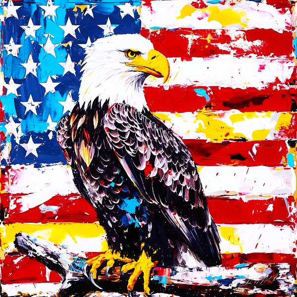 Sykart Designs - Patriotic Eagle - American Eagle