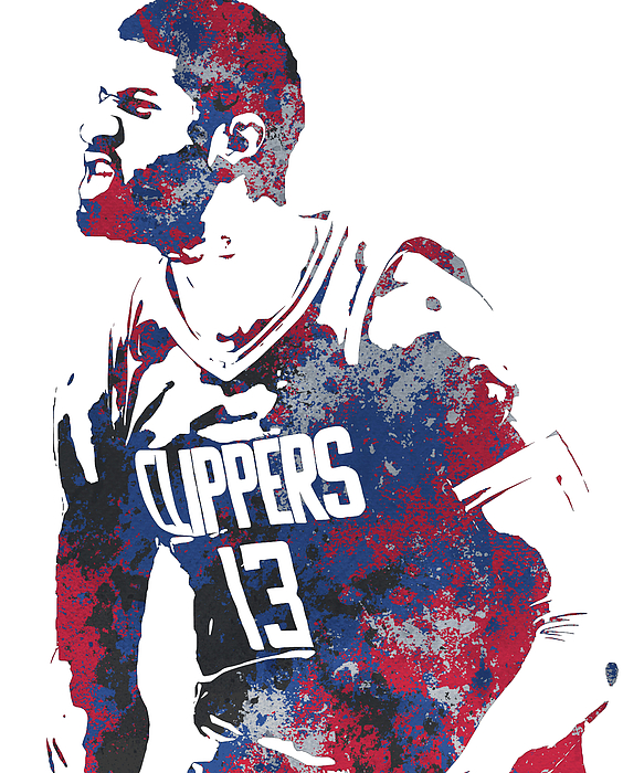 Los Angeles Clippers Vintage Basketball Art T-Shirt by Joe Hamilton -  Pixels Merch