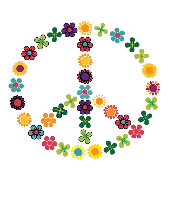 1960s Hippie Flower Power PNG, Clipart, 1960s, Area, Blue, Circle