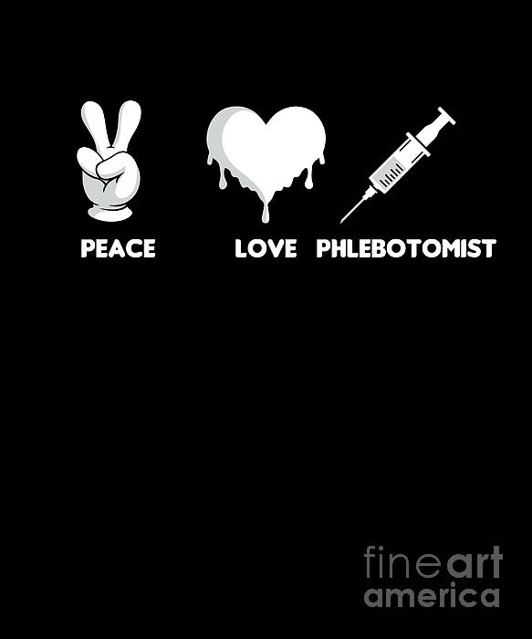 Peace Love Phlebotomist Phlebotomy Blood Gift Iphone 12 Mini Case By Thomas Larch Pixels