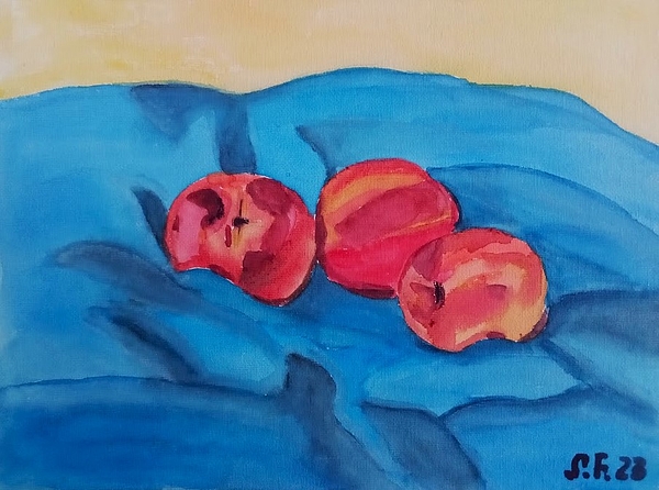 Marine B Rosemary - Peaches Still Life 