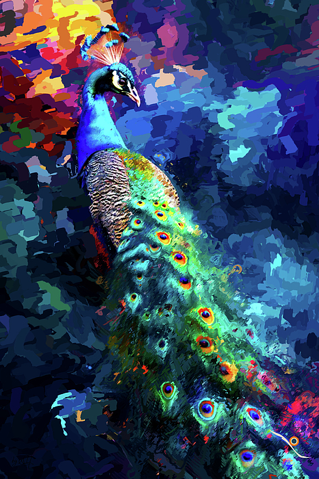 Gradify Creations - Peacock in the dreamland