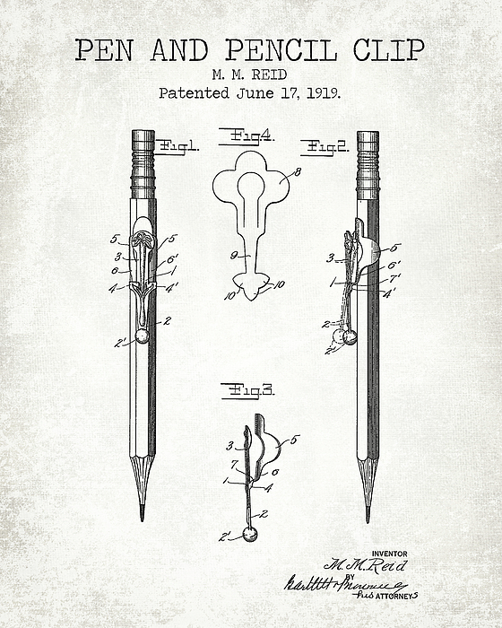 Pastry fork vintage patent Duvet Cover by Dennson Creative - Pixels