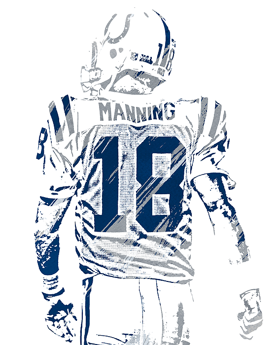 I decided to make custom Peyton Manning jerseys (half Colts, half