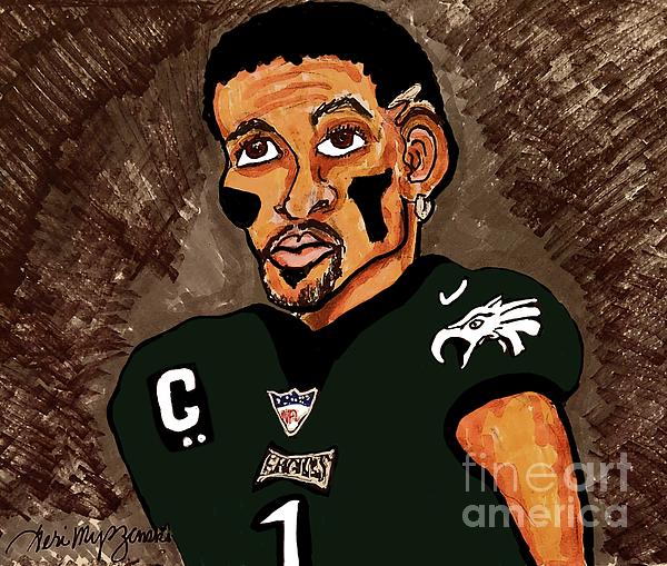 Philadelphia Eagles Jalen Hurts Fleece Blanket by Geraldine Myszenski -  Pixels