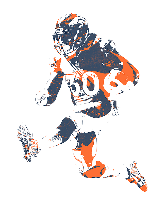 Phillip Lindsay Denver Broncos Pixel Art 1 Beach Towel