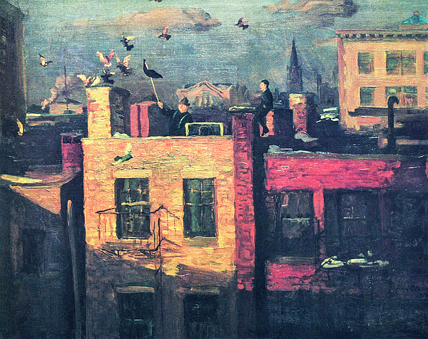 John Sloan - Pigeons by John Sloan 1910