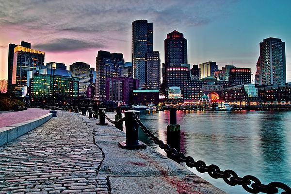 Boston, Ma City Skyline - Beantown Pride Patriots Red Sox Love T-Shirt