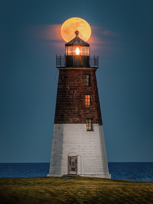 Shawn Boyle - Pink Moon at Point Judith Light