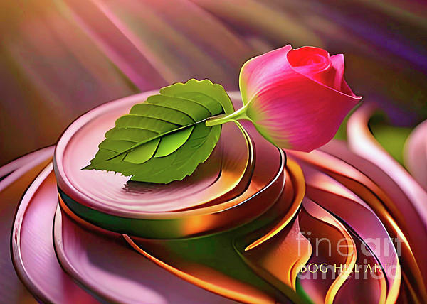 Robin Amaral - CARD Pink Rose Variation 2