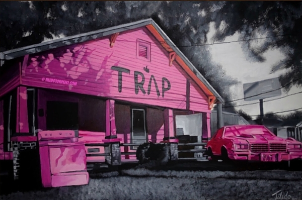 Pink Trap House T-Shirt by Tiledo Jasmine - Pixels