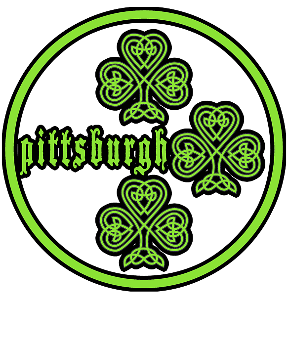 Pittsburgh St Patricks Day Steelers Shamrocks Women's T-Shirt