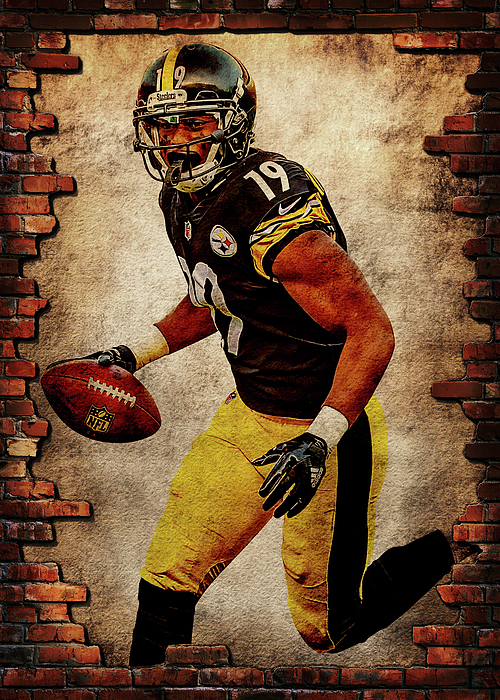 Pittsburgh Steelers Player Juju Smith Schuster Jujusmithschuster Juju Smith  Schuster Pittsburgh Stee Greeting Card