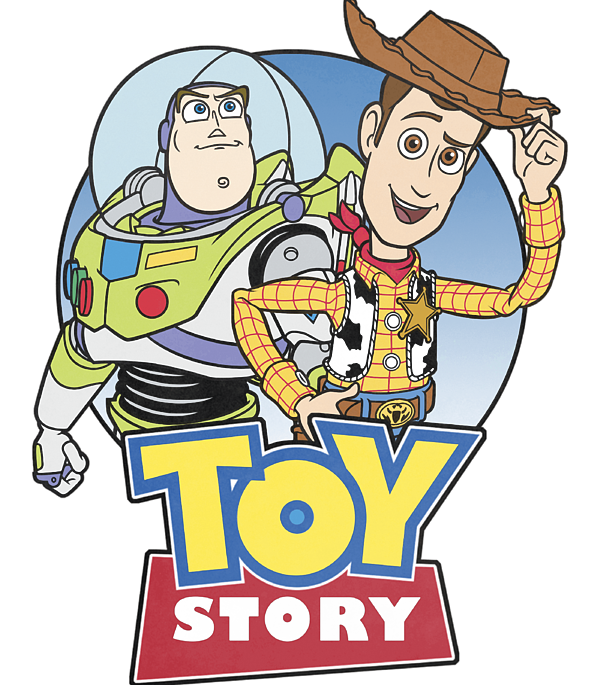 Pixar Toy Story Buzz And Woody Movie Logo Greeting Card by Biwar Layna