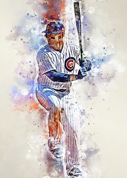 MLB Anthony Rizzo Anthonyrizzo Anthony Rizzo Chicago Cubs Chicagocubs  Anthonyvincentrizzo Anthony Vi by Wrenn Huber