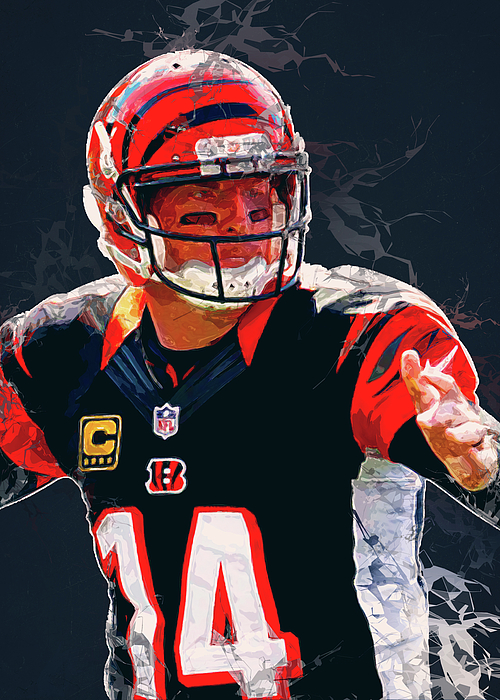 Player Football NFL Cincinnati Bengals Player Andy Dalton Andydalton Andy  Dalton Andrewgregorydalton T-Shirt by Wrenn Huber - Pixels