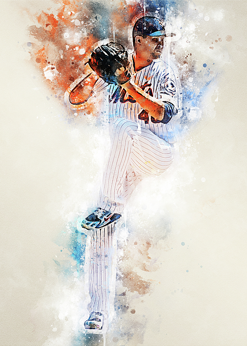 MLB New York Mets Jacobdegrom Jacob Degrom Jacob Degrom New York Mets  Newyorkmets Jacobanthonydegrom by Wrenn Huber