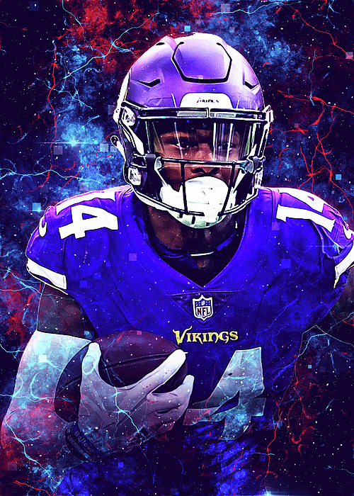 Player NFL Stefon Diggs Stefon Diggs Stefondiggs Minnesota Vikings Player  Buffalo Bills American Foo Greeting Card