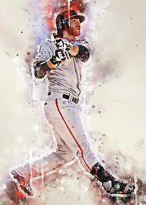 MLB Brandoncrawford Brandon Crawford Brandon Crawford San Francisco Giants  Sanfranciscogiants Jigsaw Puzzle by Wrenn Huber - Fine Art America