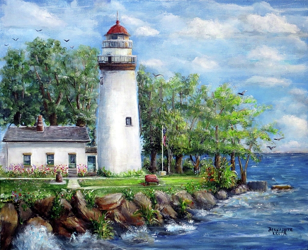 Bernadette Krupa - Pointe Aux Barques Lighthouse  Historic Port Austin MI 
