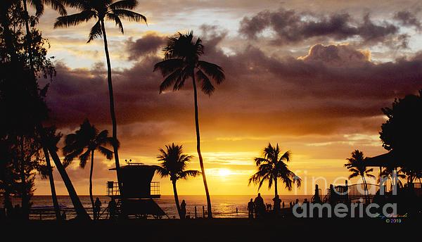 Gary F Richards - Poipu Beach Park Kauai Sunset 1