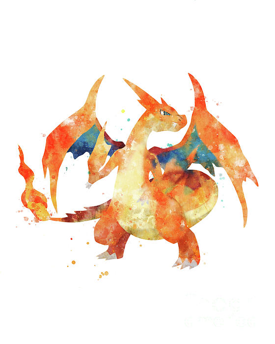 Pokemon Charizard Greeting Card by Monn Print