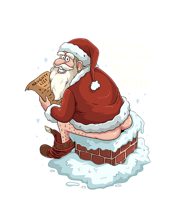 Santa Is Disappointed Naughty List Christmas Gifts Digital Art by Your  GiftShoppe - Pixels