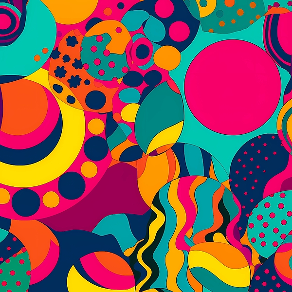 Pop art pattern with bold vibrant colours No 2 Yoga Mat by Andre Petrov ...