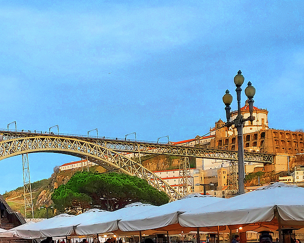 Irina Sztukowski - Porto Luis I Bridge Ponte Over Douro River Old Town Portugal City View 
