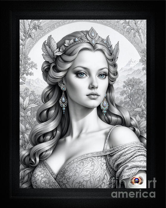 Xzendor7 - Portrait Illustration Of Princess Allenoria Clavis Alluring AI Concept Art by Xzendor7