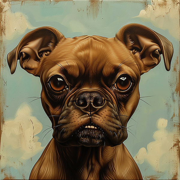 Jose Alberto - Portrait of a Puppy Boxer Dog Art Print 2